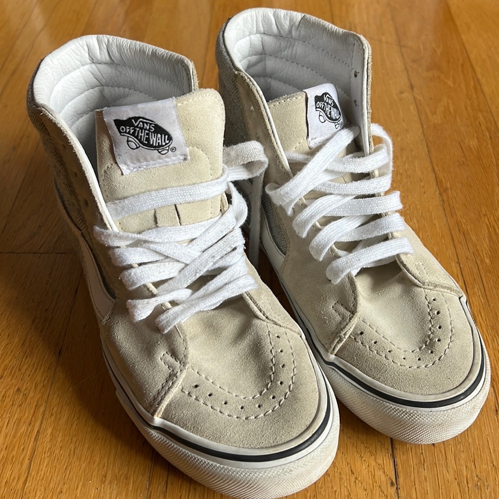 Vans skateboard high herringbone sz3.5